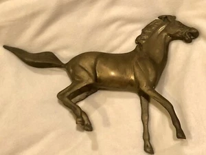 Brass Horse 9” Tall - Picture 1 of 7