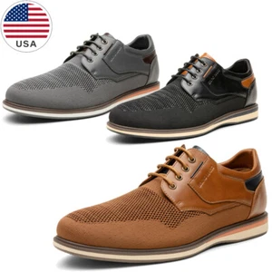Men's Casual Dress Shoes Breathable Comfortable Grippy Outsole Shoes Size 8-13 - Picture 1 of 20
