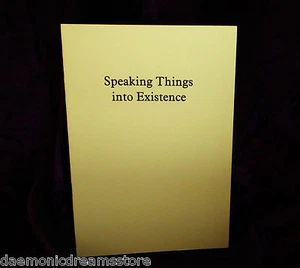 SPEAKING THINGS INTO EXISTENCE Finbarr Grimoire Magic Magick White Occult - Imagen 1 de 1