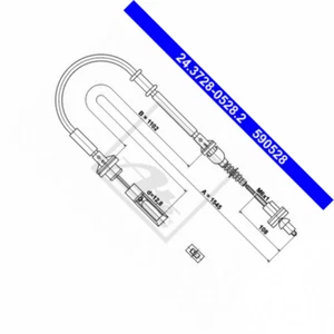 ATE 24.3728-0528.2 Seilzug, Kupplungsbetätigung passt für Fiat Marea 185_ - Picture 1 of 2