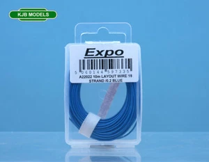 NUEVO EN CAJA EXPO A22022 Cable Azul 10m 18 hebras / 0,1 mm - Modelo de Cable de Diseño de Ferrocarril - Imagen 1 de 2