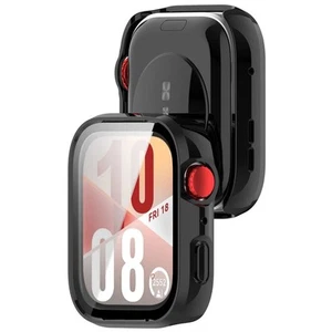 Schutzhülle mit Glas für Huawei Watch Fit 4 Bizon Case Cover Etui Hülle Schwarz - Zdjęcie 1 z 9