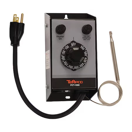 Tempco Pct10002 Temp Ctrl Box, Analógico, 120V, 15A, 150-550F Foto 1 de 1
