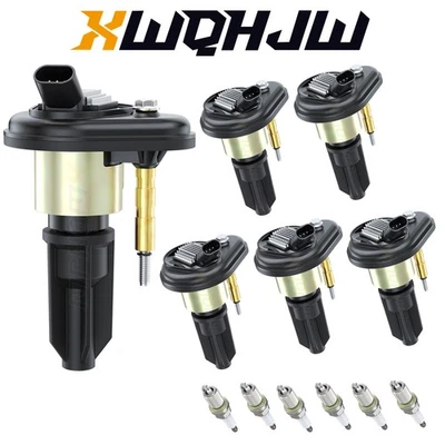Pack of 6 Ignition Coils for Chevy Trailblazer GMC Canyon Envoy UF-303 C1395 - Image 1 of 4