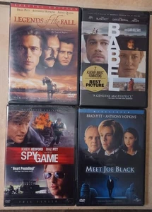 4 Brad Pitt Movies Dvd New A3 - Imagen 1 de 2