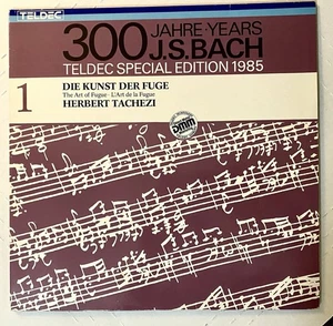 BACH “The Art of Fugue” (2LPs 1985) H. TACHEZI Teldec GEMA DMM LC 3706 Vinyl NM - Picture 1 of 9