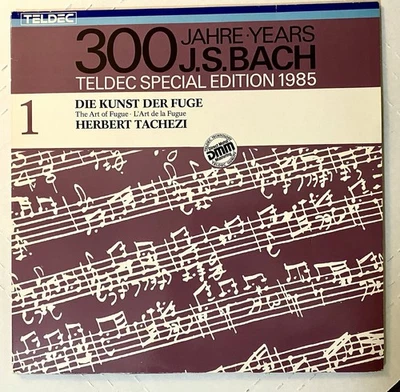 BACH “The Art of Fugue” (2LPs 1985) H. TACHEZI Teldec GEMA DMM LC 3706 Vinyl NM - Image 1 of 4