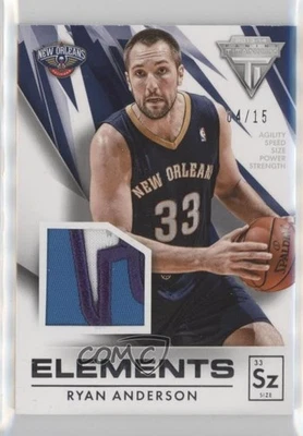 2013-14 Panini Titanium Elements Materials Prime 4/15 Ryan Anderson #4 fm0 - Imagem 1 de 3