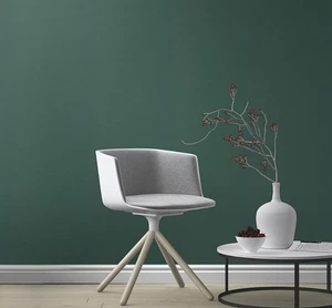Plain Green Wallpaper Smooth Thick Paste The Wall Vinyl Lounge Bedroom Hall Way - Picture 1 of 5