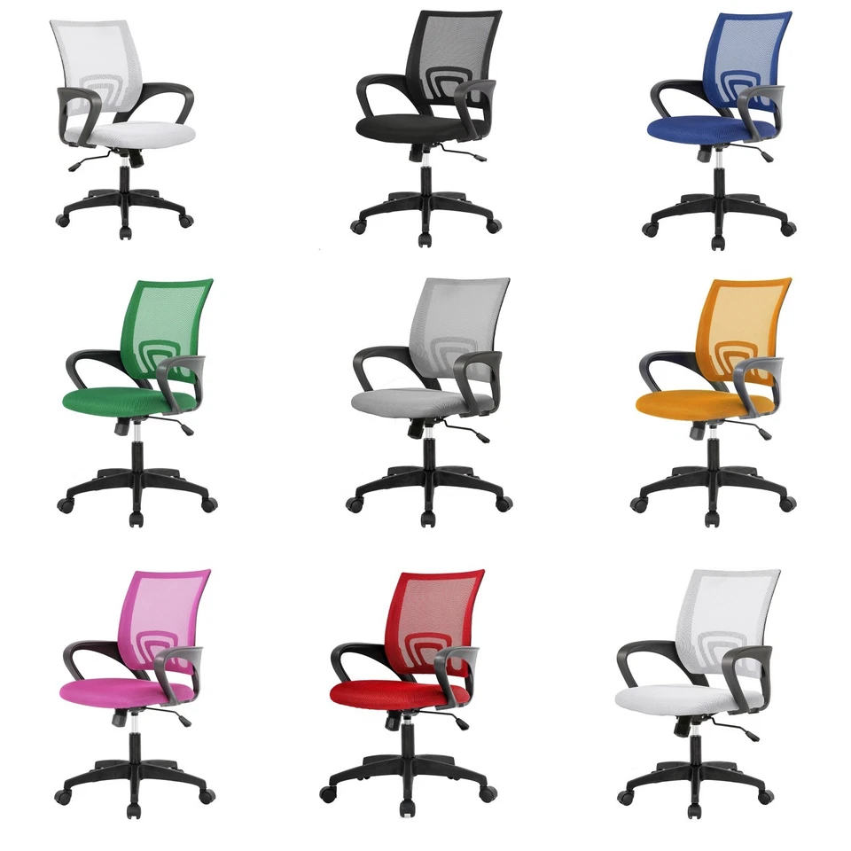 BRANDED Home Office Chair Desk Computer Chair Adjustable Ergonomic with Lumbar Support