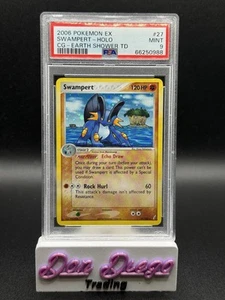 Pokémon EX Crystal Guardians 2006 mazzo tematico doccia Terra #27 Swampert Holo PSA9 - Foto 1 di 2