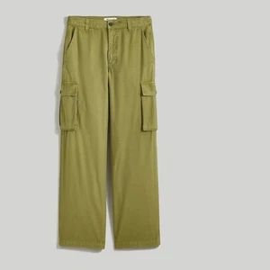 Madewell Garment Dyed Low Slung Straight Cargo Hose Classic Olive NL219 Größe 23 - Bild 1 von 13