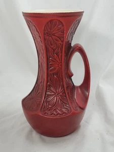 Vintage McCoy rote Mid Century Vase Mod Blumen # 619 - Bild 1 von 8