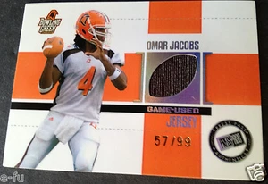 Camiseta deportiva usada Press Pass SE OMAR JACOBS 2006 #ED 57/99 BOLOS VERDE HALCONES - Imagen 1 de 1