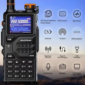 Baofeng K5 PLUS New 2024 High 10w Two-Way Radio Long Range 999CH USB Ham Radio - Picture 1 of 8