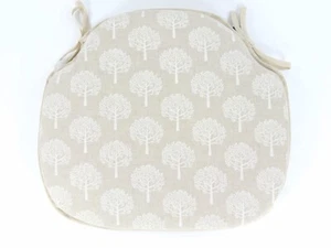 Mulberry Tree Natural Large Spindle Back Tie-On Seat Pad. Garden/Kitchen/Dining - Picture 1 of 5