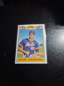 1987 TOPPS 1986 ROOKIES SP #9 DAVE MAGADAN RC NEW YORK METS NRMT-MT!!! - Foto 1 di 2