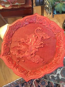 Cinnabar Look Fluted Plate; One of Five Perceptions of Weo Cho; REDUCED - Picture 1 of 7