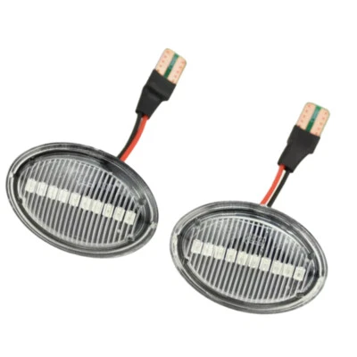 Fit for Fiat 500  2007-On Clear Amber Light Fender Side Signal Flowing Light - Image 1 of 4