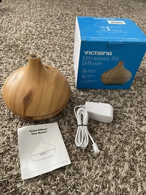 VicTsing 300ml Essential Oil Diffuser with 7 Color Lights + 4 Timer Options - Image 1 of 4