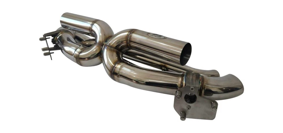 Fits Porsche 992 Carrera's 3.0L Turbo 20-24 Top Speed Center X-Pipe Exhaust W/V - Image 1 of 4