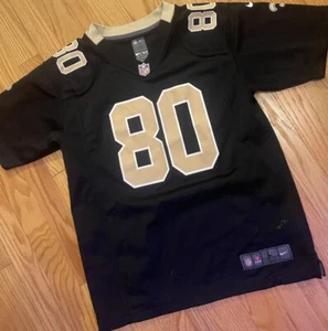 NEW ORLEANS SAINTS Jimmy Graham On Field NFL Jersey #80 Black Size Youth Large - Picture 1 of 12