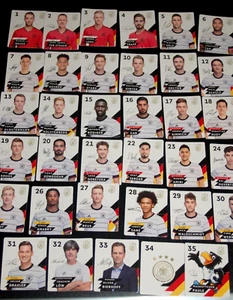 Rewe DFB Fußball EM 2020 - Komplettset: alle 35 DFB Sammelkarten - boosterfrisch - Bild 1 von 1