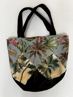 Bolso de Mano Y2K 2000s Patchwork Boho Chic Slouch Correas de Terciopelo e Parte Inferior Foto 1 de 4