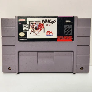 NHL 96 Hockey Super Nintendo SNES Original Authentic Vintage Tested Working! - Picture 1 of 6