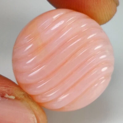 20.00 Ct Natural Beautiful Carving Peru Opal Pear Round Shape , Peru - A10 - Image 1 of 2