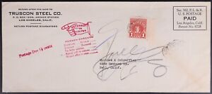 Mayfairstamps US Los Angeles CA Short Paid Postage due Return to Writer Cover aa