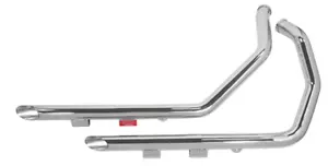 Chrome 2" Drag Pipe Exhaust For 07-13 Harley Sportster XL 883 1200 90026 - Foto 1 di 1