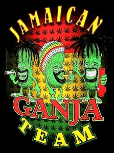T-Shirt Campy Jamaican Ganja Team Marihuana Topf neu Gr. XL NOS Original 1990er Jahre - Bild 1 von 3