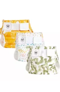 New Set 3 Honest Hybrid Cloth Muslin Diaper Cover Pocket-Sling Medium 12-25 lbs - Picture 1 of 6
