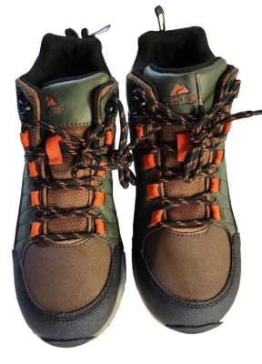 Botas/sapatos de caminhada Ozark Trail resistentes à água meninos tamanho 2 com cadarço - Imagem 1 de 4