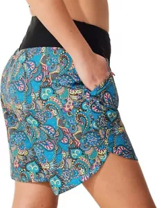 Cagola Swim Women High Waisted Tummy Control Shorts Size X Large UPF 50+ - Picture 1 of 9
