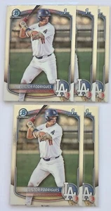 Victor Rodrigues 2025 Bowman 5 Chrome card Lot 1st Bowman #BCP-45 Dodgers - Picture 1 of 1