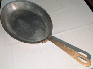 Vintage Oval Kupfer Oval Fisch Bratpfanne Pfanne Markiert Made In France Kiste & Fass - Bild 1 von 9