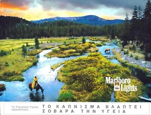 Marlboro Cigarettes Cowboy Come To The Flavor ¡Anuncio impreso original vintage 1998!! - Imagen 1 de 1