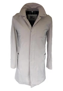 Burberry Car Coat England IT 46R UK 36" Chest XS Stone Men Cotton - Bild 1 von 13
