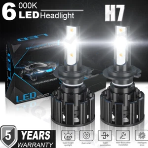 2pcs H7 LED Headlight Low Beam Lights Bulbs 40000LM 6500K 130W Cool White - Foto 1 di 9