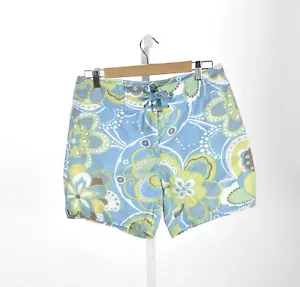 Boden 70s Mod Floral Board Short Size 12 - Picture 1 of 3