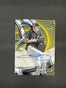 2015 Chris Sale autógrafo automático tarjeta firmada Topps High Tek dorado/50 - Imagen 1 de 2