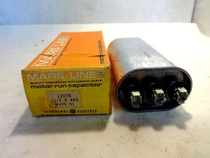 NEU IM KARTON MARS 12078 MOTORLAUFKONDENSATOR 10/5 X 440 VAC - Bild 1 von 3