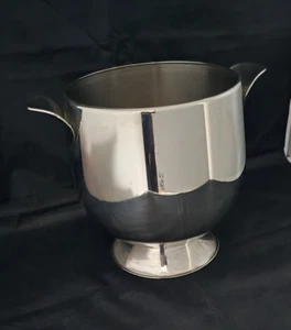 Tramontina Champagne Wine Bucket Stainless Steel Brazil INOX 18/8 Vase 2 handled - Picture 1 of 7