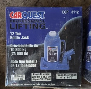 Carquest 12 Ton Bottle Jack 9"-18½lifting Range - Picture 1 of 1