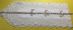 Palm Tree Runner Lace Tassel Thin Table Cloth Cover Summer Island Palm Tree 🌴 - Picture 1 of 12