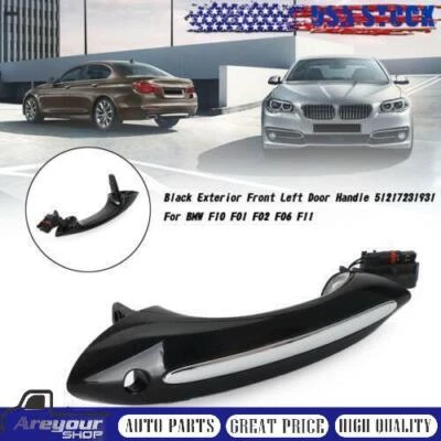 Black Exterior Front Left Door Handle 51217231931 For BMW F10 F01 F02 F06 F11 .· Foto 1 de 4