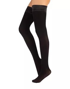 Blickdichte halterlose Strümpfe ,60den Microfaser, M/L, XL, 2XL 3XL und 4XL - Bild 1 von 7