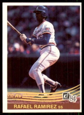 1984 Donruss Set Break #589 Rafael Ramirez Oakland Athletics - Image 1 of 2